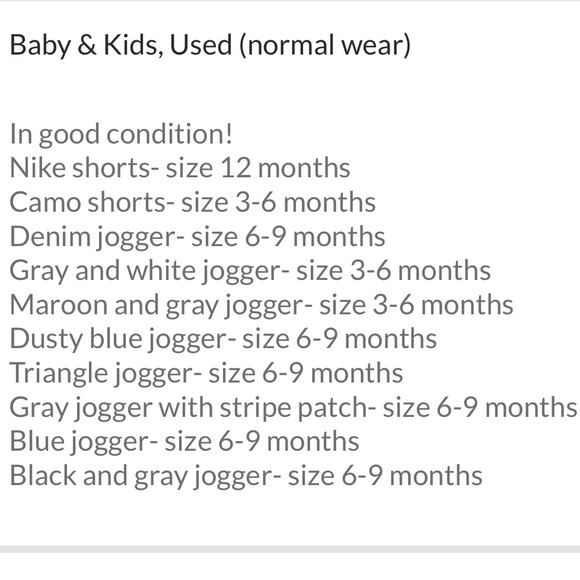 Baby boy jogger/shorts lot - Picture 2 of 2
